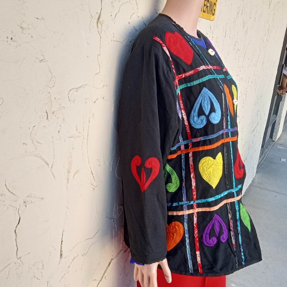 Vintage Patchwork Embroidered Jacket - image 7